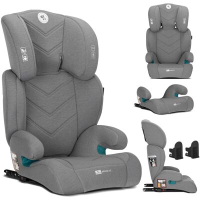 FOTELIK SAMOCHODOWY ISOFIX I-SIZE 100-150CM BLACK LORELLI SPEED GT + PODDUPNIK SZARY FOTELIK SAMOCHODOWY ISOFIX I-SIZE 100-150CM BLACK LORELLI SPEED GT + PODDUPNIK SZARY