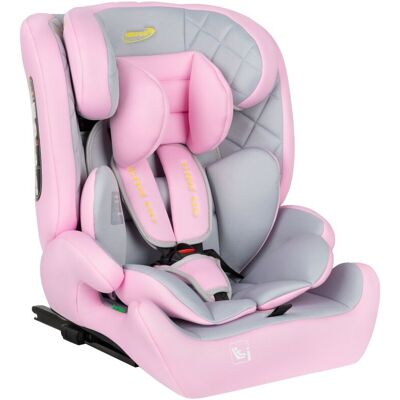 Fotelik samochodowy MILANO 76-150cm ISOFIX I-size różowy SUMMER BABY Fotelik samochodowy MILANO 76-150cm ISOFIX I-size różowy SUMMER BABY