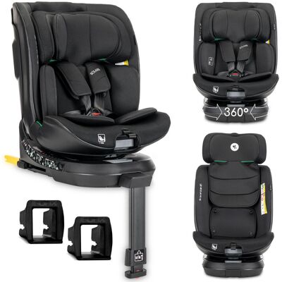 FOTELIK SAMOCHODOWY OBROTOWY 360 ISOFIX I-SIZE RWF 40-150CM LORELLI SOLARIS CZARNY REGULOWANY FOTELIK SAMOCHODOWY OBROTOWY 360 ISOFIX I-SIZE RWF 40-150CM LORELLI SOLARIS CZARNY REGULOWANY