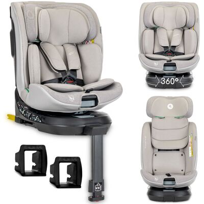 FOTELIK SAMOCHODOWY OBROTOWY 360 ISOFIX I-SIZE RWF 40-150CM LORELLI SOLARIS SZARY REGULOWANY FOTELIK SAMOCHODOWY OBROTOWY 360 ISOFIX I-SIZE RWF 40-150CM LORELLI SOLARIS SZARY REGULOWANY