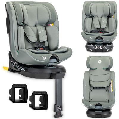 Fotelik Samochodowy Obrotowy 360 Isofix I-Size Rwf 40-150cm Lorelli Solaris Zielony Regulowany Przód Tył Fotelik Samochodowy Obrotowy 360 Isofix I-Size Rwf 40-150cm Lorelli Solaris Zielony Regulowany Przód Tył