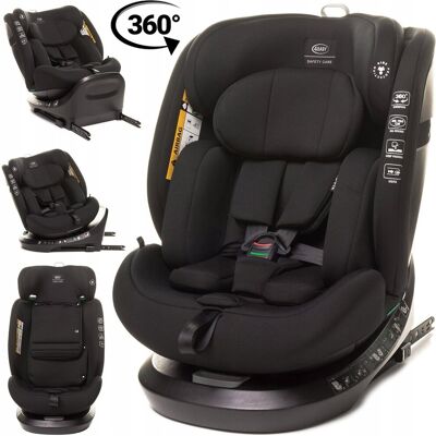 Lab4Baby FOTELIK SAMOCHODOWY OBROTOWY ISOFIX 4BABY ROTOFIX 0-36KG I-SIZE 40-150CM BLACK Lab4Baby FOTELIK SAMOCHODOWY OBROTOWY ISOFIX 4BABY ROTOFIX 0-36KG I-SIZE 40-150CM BLACK