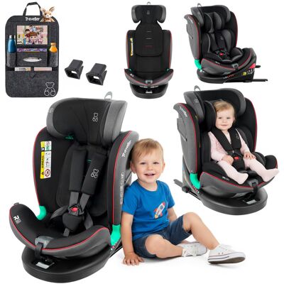 Venus LTD FOTELIK SAMOCHODOWY OBROTOWY LEONARDO 360° CZARNO-SZARY 40-150 CM i-Size R129 + ISOFIX Venus LTD FOTELIK SAMOCHODOWY OBROTOWY LEONARDO 360° CZARNO-SZARY 40-150 CM i-Size R129 + ISOFIX