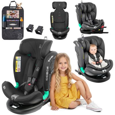 Venus LTD FOTELIK SAMOCHODOWY OBROTOWY LEONARDO 360° CZARNY 40-150 CM i-Size R129 + ISOFIX Venus LTD FOTELIK SAMOCHODOWY OBROTOWY LEONARDO 360° CZARNY 40-150 CM i-Size R129 + ISOFIX