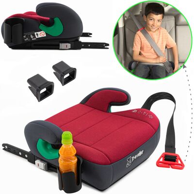 Traveller FOTELIK SAMOCHODOWY PODKŁADKA SIEDZISKO Z ISOFIX BORDOWO-SZARY R129 125-150 CM Traveller FOTELIK SAMOCHODOWY PODKŁADKA SIEDZISKO Z ISOFIX BORDOWO-SZARY R129 125-150 CM