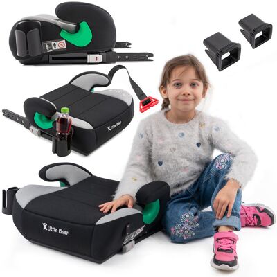 LITTLE RIDER FOTELIK SAMOCHODOWY PODKŁADKA SIEDZISKO Z ISOFIX CZARNO-SZARY R129 125-150 CM LITTLE RIDER FOTELIK SAMOCHODOWY PODKŁADKA SIEDZISKO Z ISOFIX CZARNO-SZARY R129 125-150 CM