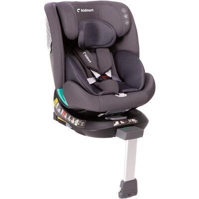 Inna producent Fotelik samochodowy Radjur, ISOFIX noga stabilizująca, norma I-Size, obrotowy 360, waga dziecka do 36 kg, kolor szary Inna producent Fotelik samochodowy Radjur, ISOFIX noga stabilizująca, norma I-Size, obrotowy 360, waga dziecka do 36 kg, kolor szary