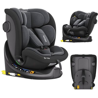 Inny producent Fotelik samochodowy Totico Travi i-Size 40–150 cm (0–36 kg) obrotowy 360° z ISOFIX Szary Inny producent Fotelik samochodowy Totico Travi i-Size 40–150 cm (0–36 kg) obrotowy 360° z ISOFIX Szary
