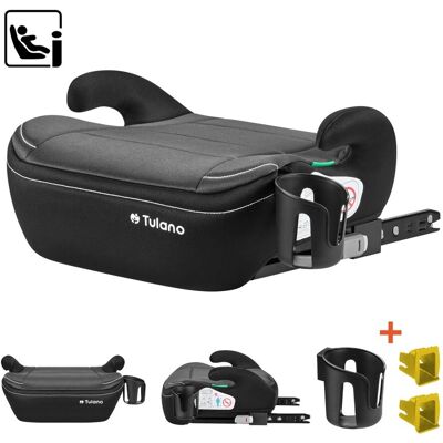 Fotelik samochodowy Tulano Cabby 30 Grey ISOFIX 125-150 cm I-Size, Technologia Ultra Soft, wskaźnik prawidłowego montażu, uchwyt na kubek, R129, Szary Fotelik samochodowy Tulano Cabby 30 Grey ISOFIX 125-150 cm I-Size, Technologia Ultra Soft, wskaźnik prawidłowego montażu, uchwyt na kubek, R129, Szary