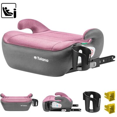 Fotelik samochodowy Tulano Cabby 30 Pink ISOFIX 125-150 cm I-Size, Technologia Ultra Soft, wskaźnik prawidłowego montażu, uchwyt na kubek, R129, Róż.. Fotelik samochodowy Tulano Cabby 30 Pink ISOFIX 125-150 cm I-Size, Technologia Ultra Soft, wskaźnik prawidłowego montażu, uchwyt na kubek, R129, Róż..