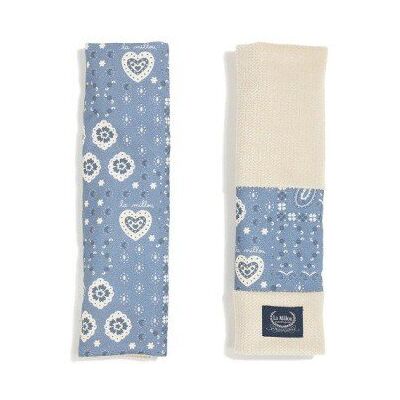 Inna producent La Millou Ochraniacz na pasy Bawełna Velvet BANDANA DENIM Inna producent La Millou Ochraniacz na pasy Bawełna Velvet BANDANA DENIM