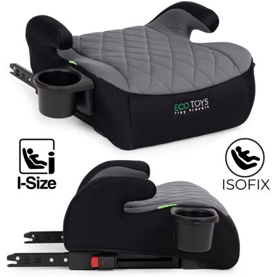 Podkładka ISOFIX samochodowa siedzisko dla dzieci i-SIZE wzrost 125-150 cm uchwyt na napoje ECOTOYS Podkładka ISOFIX samochodowa siedzisko dla dzieci i-SIZE wzrost 125-150 cm uchwyt na napoje ECOTOYS