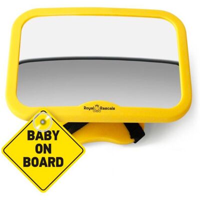 Royal Rascals - BabyRearView - Żółty - Rear-view Mirror Royal Rascals - BabyRearView - Żółty - Rear-view Mirror