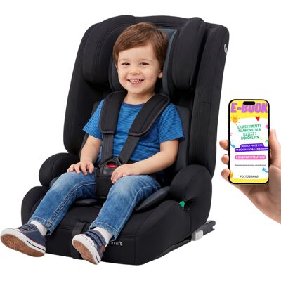 Kinderkraft Fotelik Samochodowy Dla Dziecka 9-36 KG Safety Fix 2 ISOFIX i-Size + E-BOOK Kinderkraft Fotelik Samochodowy Dla Dziecka 9-36 KG Safety Fix 2 ISOFIX i-Size + E-BOOK