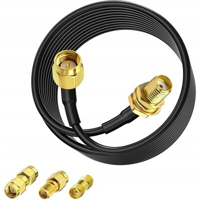 Inny producent Kabel Antenowy Przedłużacz 3m Zestaw Sma Niska Tłumienność 3 Adaptery Inny producent Kabel Antenowy Przedłużacz 3m Zestaw Sma Niska Tłumienność 3 Adaptery