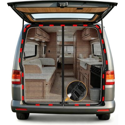 Inny producent MOSKITIERA VW T5 T6 TYLNA KLAPA MAGNETYCZNA SIATKA NA BAGAŻNIK KEMPING Inny producent MOSKITIERA VW T5 T6 TYLNA KLAPA MAGNETYCZNA SIATKA NA BAGAŻNIK KEMPING