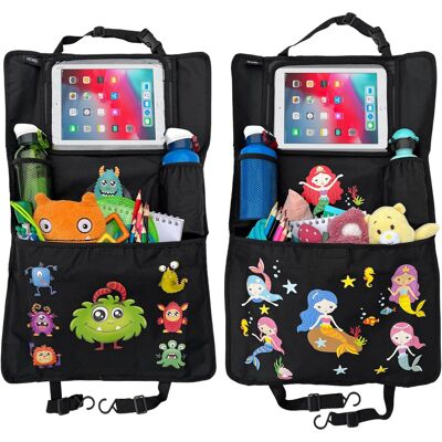 Inny producent Organizer na oparcie fotela samochodowego dla dzieci 2 szt. Monster Inny producent Organizer na oparcie fotela samochodowego dla dzieci 2 szt. Monster