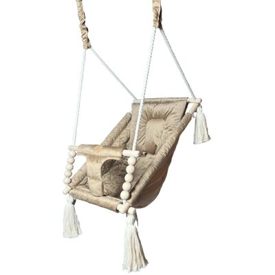 Smart Memories - Balançoire inclinable - Camel Beige Velvet - 20 kg - Swing Smart Memories - Balançoire inclinable - Camel Beige Velvet - 20 kg - Swing