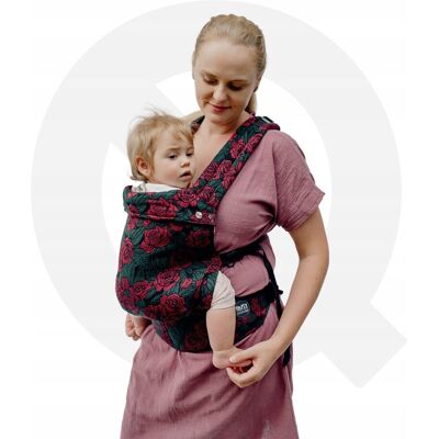 Nosidełko regulowane QUSY Standard 2.0 - Lubiła Róże + pady Nosidełko regulowane QUSY Standard 2.0 - Lubiła Róże + pady