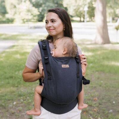 Nosidełko Zaffiro - BabyGrow Roma: Anthracite-Regulowane Nosidełko Zaffiro - BabyGrow Roma: Anthracite-Regulowane