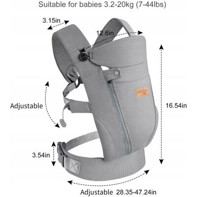 Inny producent VRBABIES Nosidełko Dla Noworodków Miękkie Jedwab Regulowany Pasek 3 Pozycje Inny producent VRBABIES Nosidełko Dla Noworodków Miękkie Jedwab Regulowany Pasek 3 Pozycje