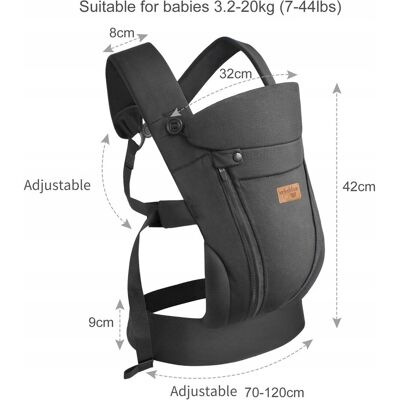 Inny producent VRBABIES Nosidełko Ergonomiczne Dla Noworodków Lekkie i Oddychające Inny producent VRBABIES Nosidełko Ergonomiczne Dla Noworodków Lekkie i Oddychające