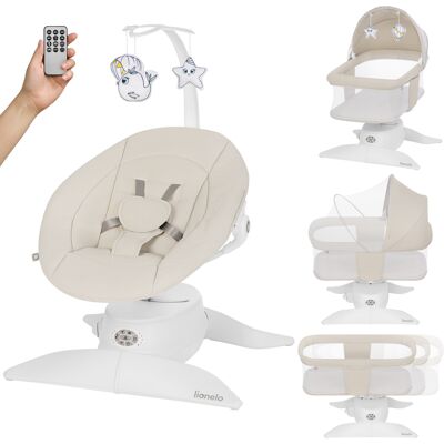 Bujaczek Elektryczny Lionelo Vivi Set Z Gondolą, Bluetooth, Obrót 360°, Do 9 Kg Bujaczek Elektryczny Lionelo Vivi Set Z Gondolą, Bluetooth, Obrót 360°, Do 9 Kg