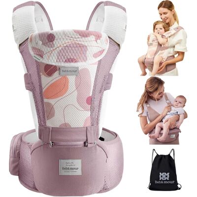 Inny producent Ergonomiczne nosidełko dla niemowląt z siedziskiem biodrowym bawełna Air Inny producent Ergonomiczne nosidełko dla niemowląt z siedziskiem biodrowym bawełna Air