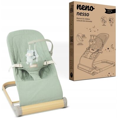 Inny producent Neno Nesso Light Green Leżaczek Bujaczek Dla Dzieci Niemowląt 0-9 Kg / Neno Inny producent Neno Nesso Light Green Leżaczek Bujaczek Dla Dzieci Niemowląt 0-9 Kg / Neno