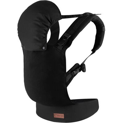 MoMi Nosidełko Ergonomiczne 3-48 Mies. 4-20 Kg Czarne 2 Pozycje Kaptur 6 Pkt MoMi Nosidełko Ergonomiczne 3-48 Mies. 4-20 Kg Czarne 2 Pozycje Kaptur 6 Pkt