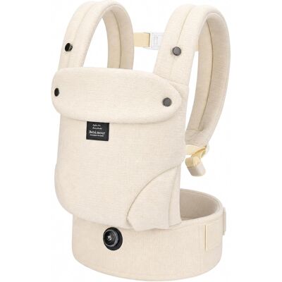 Inny producent Nosidełko ergonomiczne dla niemowląt 3,6-14,9 kg bawełniane beż regulowane Inny producent Nosidełko ergonomiczne dla niemowląt 3,6-14,9 kg bawełniane beż regulowane