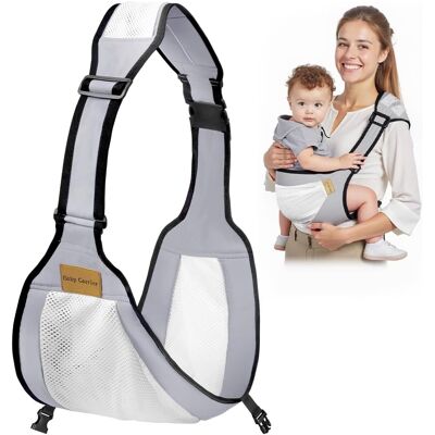 Inny producent Nosidełko Ergonomiczne Dla Niemowląt Szare Z Pasem Biodrowym 0-36 Mies Inny producent Nosidełko Ergonomiczne Dla Niemowląt Szare Z Pasem Biodrowym 0-36 Mies