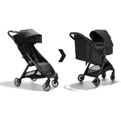 BABY JOGGER City Tour 2w1 Pitch Black lekka spacerówka 6,5kg oraz gondola BABY JOGGER City Tour 2w1 Pitch Black lekka spacerówka 6,5kg oraz gondola