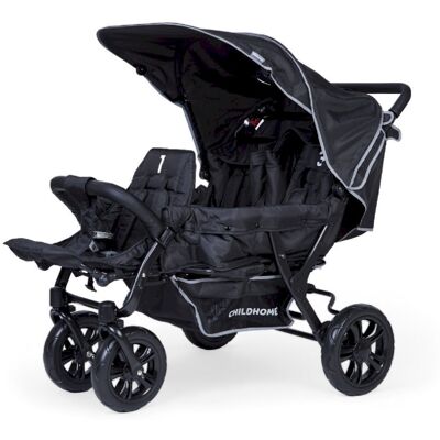 Childhome Wózek Trzyosobowy Triplet Black Childhome Wózek Trzyosobowy Triplet Black
