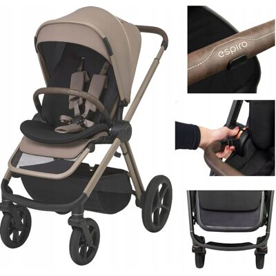 Espiro Wózek Spacerowy Miloo Way 2.0 319 Perfect Beige Spacerówka Premium Espiro Wózek Spacerowy Miloo Way 2.0 319 Perfect Beige Spacerówka Premium