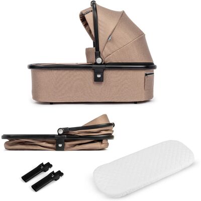 Kidnort Søvë gondola Mocha Mousse do wózka Isbjörn od urodzenia do 9 kg materac 5 cm adaptery Kidnort Søvë gondola Mocha Mousse do wózka Isbjörn od urodzenia do 9 kg materac 5 cm adaptery