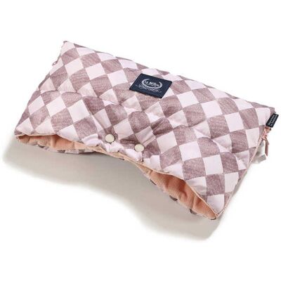 La Millou Mufka Do Wózka Ortalion - Princess Chessboard - Powder Pink La Millou Mufka Do Wózka Ortalion - Princess Chessboard - Powder Pink