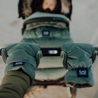 La Millou, Mufka Rękawice Do Wózka, Toffie, Velvet Collection - Aspen Winterproof La Millou, Mufka Rękawice Do Wózka, Toffie, Velvet Collection - Aspen Winterproof
