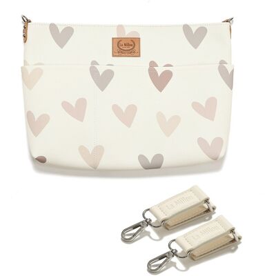 La Millou - Organizer do wózka Feeria HEARTBEAT BEIGE La Millou - Organizer do wózka Feeria HEARTBEAT BEIGE
