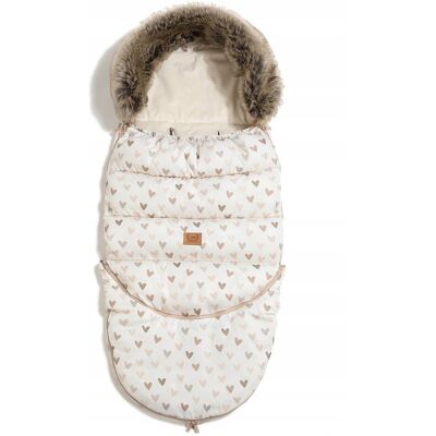 La Millou śpiworek do wózka 2w1 Combo Multi / Heartbeat Beige La Millou śpiworek do wózka 2w1 Combo Multi / Heartbeat Beige