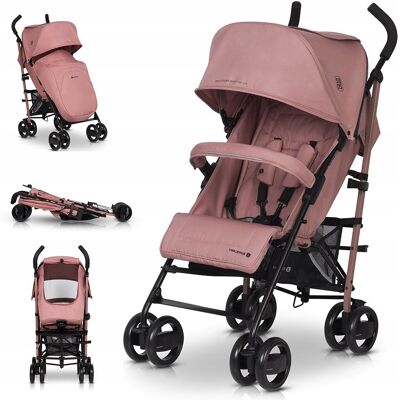 Euro-Cart Lekki Wózek Spacerowy Ezzo Parasolka Spacerówka Rose Euro-Cart Lekki Wózek Spacerowy Ezzo Parasolka Spacerówka Rose