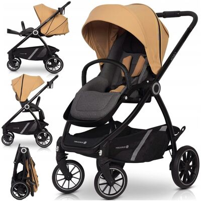 Euro-Cart LEKKI WÓZEK SPACEROWY Spacerówka PRZEKŁADANE SIEDZISKO PRZÓD TYŁ 360° 2w1 0-22KG + AKCESORIA Euro-Cart LEKKI WÓZEK SPACEROWY Spacerówka PRZEKŁADANE SIEDZISKO PRZÓD TYŁ 360° 2w1 0-22KG + AKCESORIA