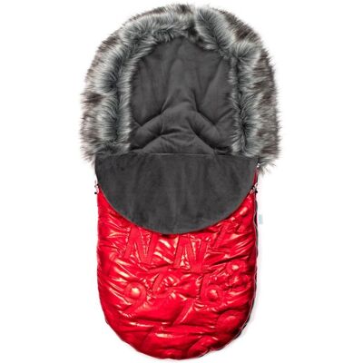 Babymix Luksusowy Śpiworek Z Futerkiem New Baby Czerwony Babymix Luksusowy Śpiworek Z Futerkiem New Baby Czerwony