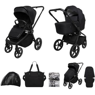 Muuvo Five - Wózek Wielofunkcyjny, Zestaw 2w1 Classic Black Muuvo Five - Wózek Wielofunkcyjny, Zestaw 2w1 Classic Black