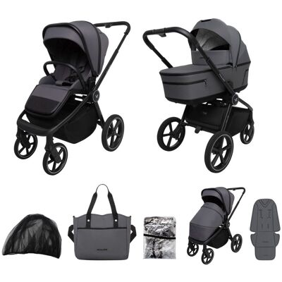 Muuvo Five - Wózek Wielofunkcyjny, Zestaw 2w1 Iron Graphite Muuvo Five - Wózek Wielofunkcyjny, Zestaw 2w1 Iron Graphite