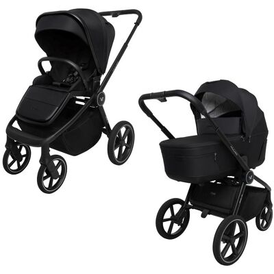 Muuvo Fold - Wózek Wielofunkcyjny Składany Z Gondolą, Zestaw 2w1 Classic Black Muuvo Fold - Wózek Wielofunkcyjny Składany Z Gondolą, Zestaw 2w1 Classic Black