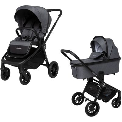 MUUVO Quick 2023 - wózek wielofunkcyjny z gondolą XL, zestaw 2w1 Carbon Graphite MUUVO Quick 2023 - wózek wielofunkcyjny z gondolą XL, zestaw 2w1 Carbon Graphite