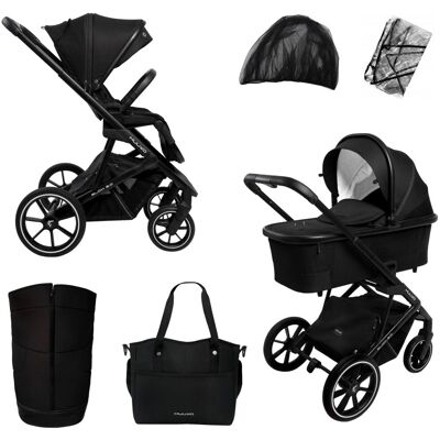 MUUVO Slick 2.0 - wózek wielofunkcyjny, zestaw 2w1 Classic Blacl MUUVO Slick 2.0 - wózek wielofunkcyjny, zestaw 2w1 Classic Blacl