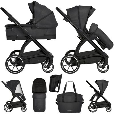 Muuvo Trick - Wózek Wielofunkcyjny, Zestaw 2w1 Jet Black Muuvo Trick - Wózek Wielofunkcyjny, Zestaw 2w1 Jet Black