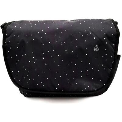 My Bag's Torba do wózka Flap Bag Confetti Black My Bag's Torba do wózka Flap Bag Confetti Black
